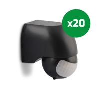 LED-bewegingsmelder muur opbouw buiten zwart