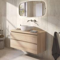 Ben Tendenza badmeubel incl. keramische waskom 100x46x78cm urban oak
