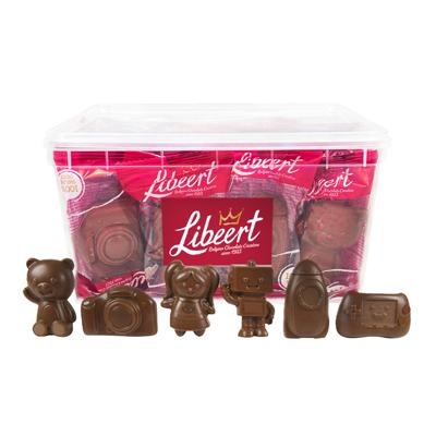 Libeert chocoladefiguren speelgoed van de Kerstman - 25 stuks (15g) -