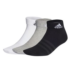 adidas Enkelsokken Sportswear 3-Pak - Grijs/Wit/Zwart