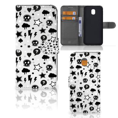 Telefoonhoesje met Naam Samsung Galaxy J5 2017 Silver Punk Telefoonhoesje met Naam Samsung Galaxy J5 2017 Silver Punk