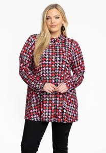 Blouse flare PIED DE POULE