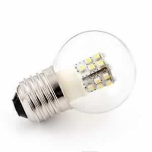 Konstsmide LED kogellamp groot E27 1,6W warm wit 2600K