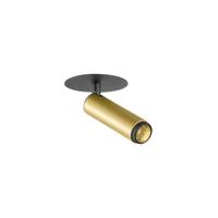 SLV InbouwspotGrip! S goud met zwart 3000K - 1009059
