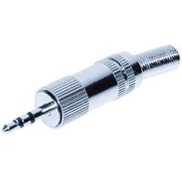 TRU COMPONENTS 1559803 Jackplug 2,5 mm Stekker, recht Aantal polen: 3 Stereo Zilver 1 stuk(s)