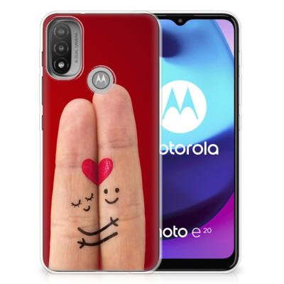 Motorola Moto E20 | E40 | Sillicone Back Cover | Liefde - Origineel Romantisch Cadeau