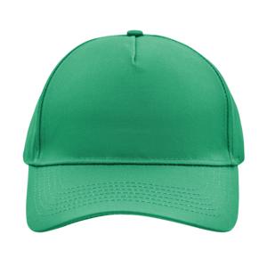 Baseball pet/cap 5 panels - groen - volwassenen - Voordelige caps - katoen