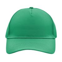 Baseball pet/cap 5 panels - groen - volwassenen - Voordelige caps - katoen