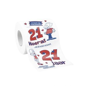 Toiletrol bedrukt 21 jaar