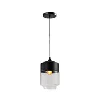 QUVIO Hanglamp langwerpig glas zwart - QUV5102L-BLACK - thumbnail