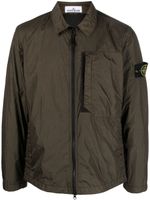 Stone Island veste légère zippée à patch Compass - Vert