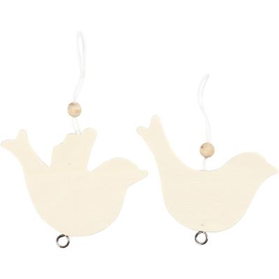 Creativ Company Vredesduif, afm 7,5x9,5 cm, dikte 4 mm, 10 stuk/ 1 doos
