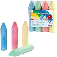 Clown super stoepkrijt 4 stuks Clown super stoepkrijt 4 stuks