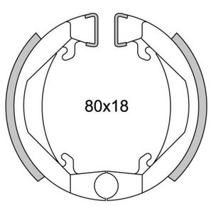 Newfren remsegmentset gf1143 maxi camino ø80mm