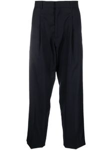 Costumein pantalon droit à détails plissés - Bleu