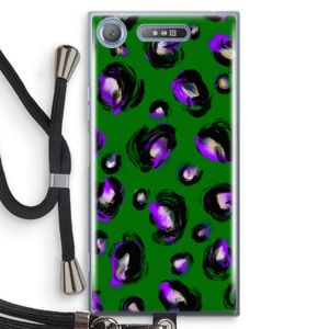 Green Cheetah: Sony Xperia XZ1 Transparant Hoesje met koord