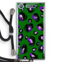 Green Cheetah: Sony Xperia XZ1 Transparant Hoesje met koord