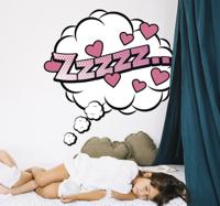 Muurstickers tienerkamer Zzzzz slaapwolkje Muurstickers tienerkamer Zzzzz slaapwolkje