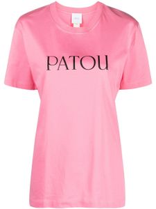 Patou t-shirt en coton biologique à logo imprimé - Rose