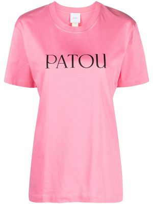 Patou t-shirt en coton biologique à logo imprimé - Rose
