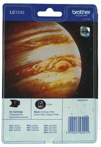 Brother inktcartridge, 600 pagina&apos;s, OEM LC-1240BKBP, zwart