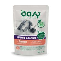 OASY Chunks in gravy Mature & Senior with Salmon - nat kattenvoer - 85g