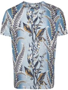 ETRO t-shirt en coton à imprimé botanique - Bleu