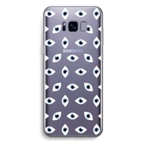 Eyes pattern: Samsung Galaxy S8 Plus Transparant Hoesje