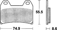 TRW Brake pad mcb 683 scr sinter carbon racing