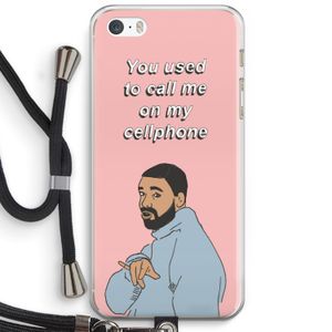 Hotline bling: iPhone 5 / 5S / SE Transparant Hoesje met koord
