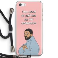 Hotline bling: iPhone 5 / 5S / SE Transparant Hoesje met koord