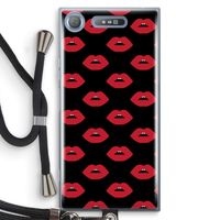 Lips: Sony Xperia XZ1 Transparant Hoesje met koord Lips: Sony Xperia XZ1 Transparant Hoesje met koord
