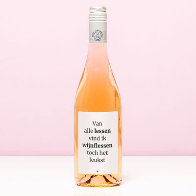 Wijnfles Van alle lessen - Rosé (Blush Rosé)