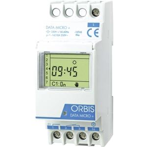 ORBIS Zeitschalttechnik DATA MICRO + 230V DIN-rail schakelklok Digitaal 250 V/AC