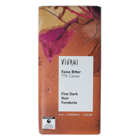 Chocolade puur 71% bio 80 Gram