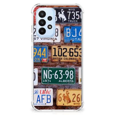 Samsung Galaxy A23 Anti-shock Hoesje met foto Kentekenplaten Samsung Galaxy A23 Anti-shock Hoesje met foto Kentekenplaten