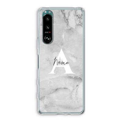 Ivory Marble: Sony Xperia 5 III Transparant Hoesje