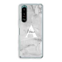 Ivory Marble: Sony Xperia 5 III Transparant Hoesje