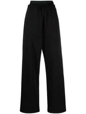 MM6 Maison Margiela pantalon de jogging ample à taille double - Noir