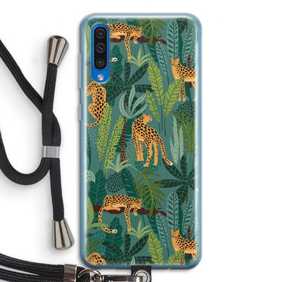 Luipaard 2: Samsung Galaxy A50 Transparant Hoesje met koord