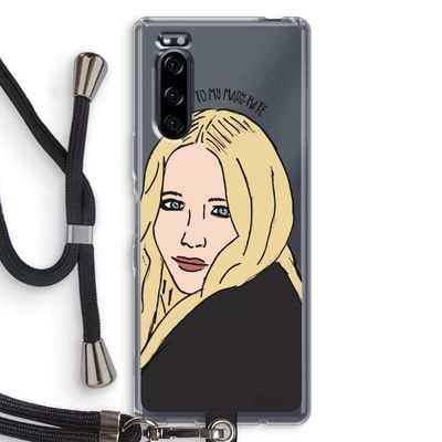 Mary Kate: Sony Xperia 5 Transparant Hoesje met koord