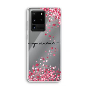 Hartjes en kusjes: Samsung Galaxy S20 Ultra Transparant Hoesje