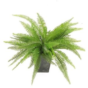 Kunstplant varen 33 cm groen in pot