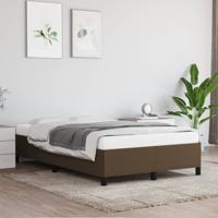 Bedframe zonder matras 120x190 cm stof donkerbruin