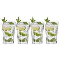 4x Cocktailglazen / Mojito glazen transparant 410 ml
