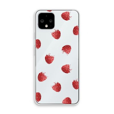 Framboosjes: Pixel 4 Transparant Hoesje