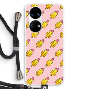 Waterijsjes: Huawei P50 Transparant Hoesje met koord