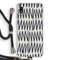 Marrakech Zigzag: Samsung Galaxy A10 Transparant Hoesje met koord