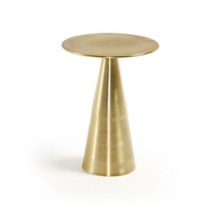 Kave Home Bijzettafel Rhet 39cm - goud - Rond