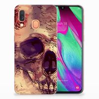 Silicone Back Case Samsung Galaxy A40 Skullhead